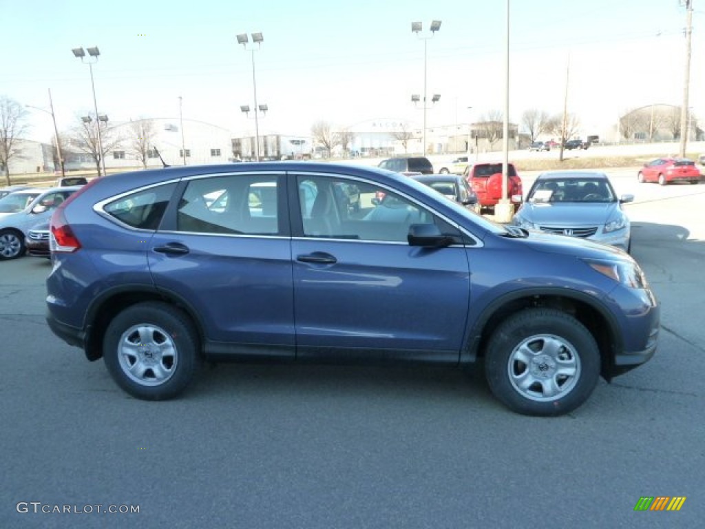 2012 CR-V LX 4WD - Twilight Blue Metallic / Gray photo #6