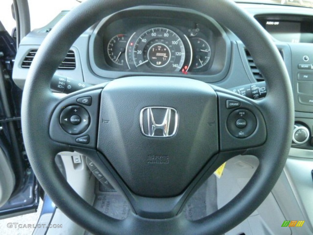 2012 Honda CR-V LX 4WD Gray Steering Wheel Photo #60621527