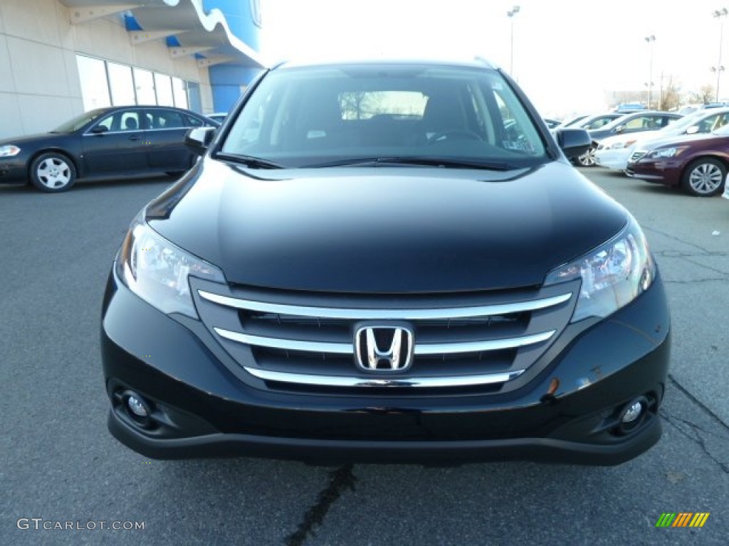 2012 CR-V EX-L 4WD - Crystal Black Pearl / Black photo #8