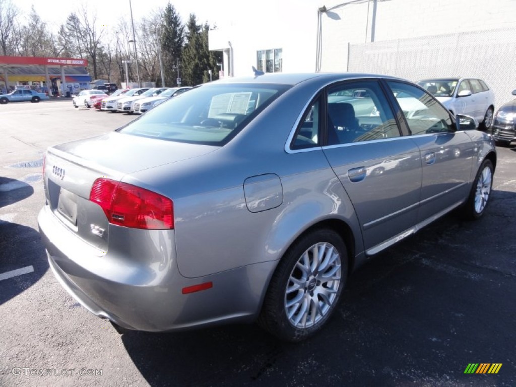 2008 A4 2.0T Special Edition quattro Sedan - Quartz Grey Metallic / Black photo #8