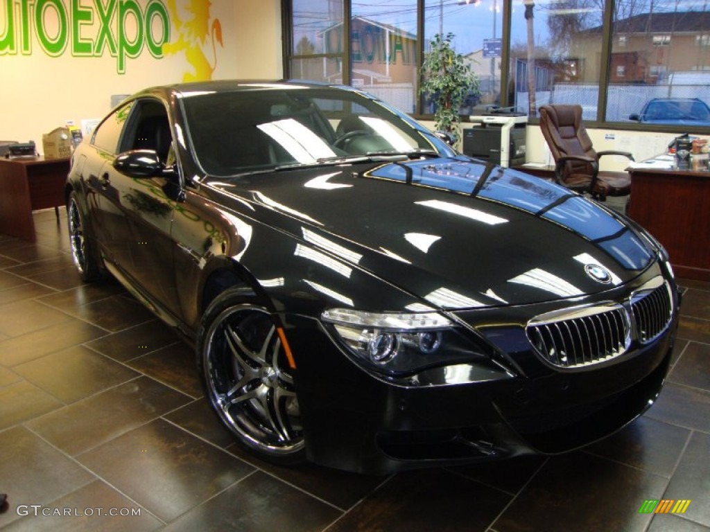 2008 M6 Coupe - Black Sapphire Metallic / Black photo #1