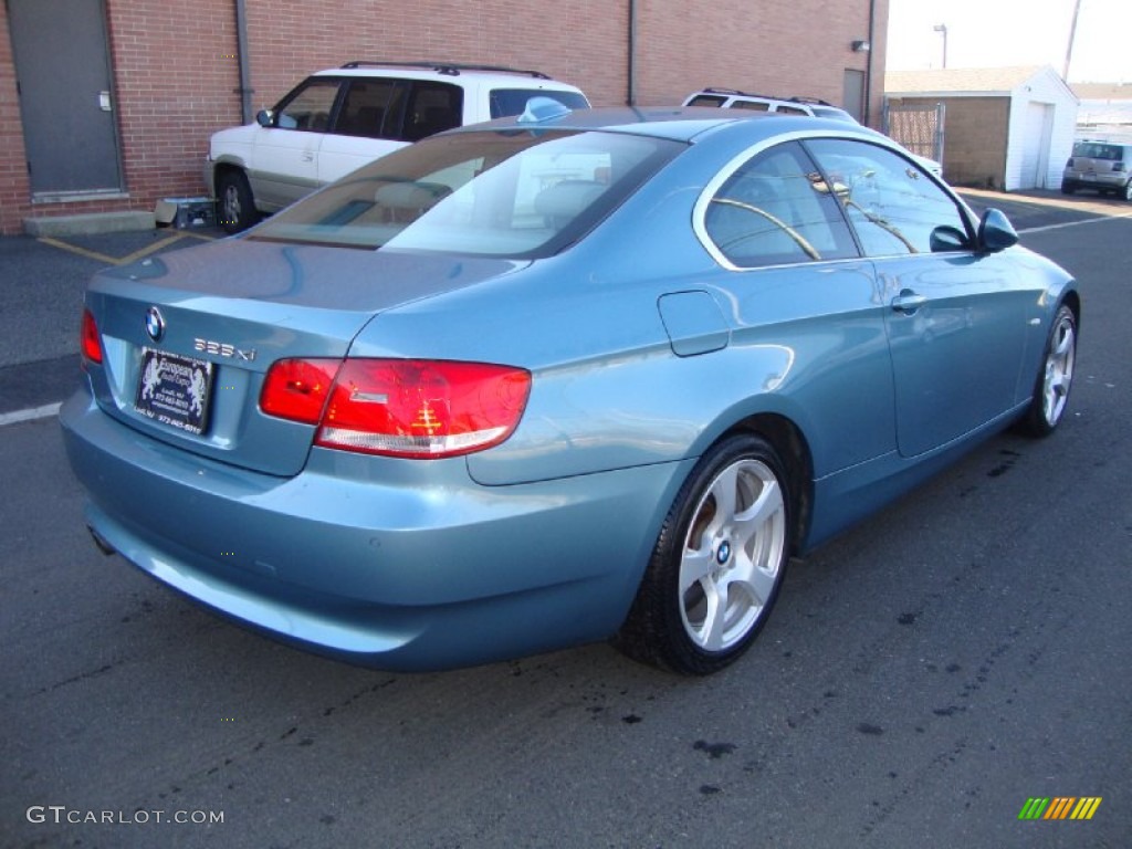 2008 3 Series 328xi Coupe - Atlantic Blue Metallic / Gray photo #5