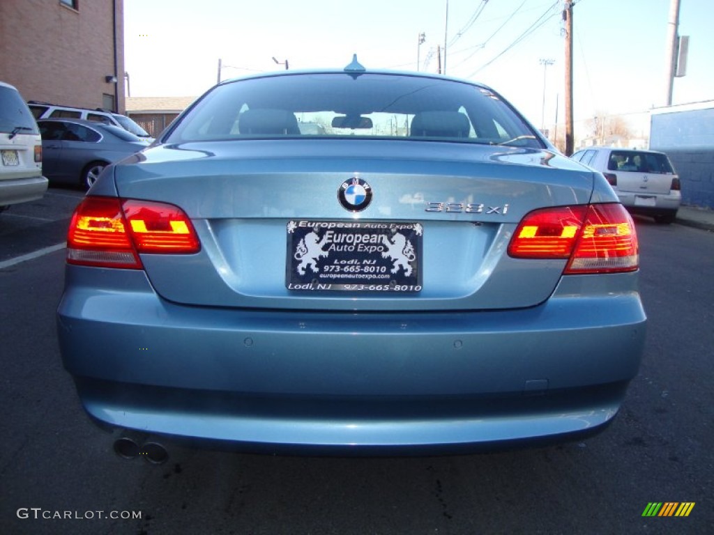 2008 3 Series 328xi Coupe - Atlantic Blue Metallic / Gray photo #6