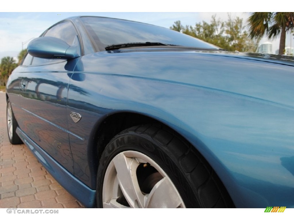 2004 GTO Coupe - Barbados Blue Metallic / Black photo #14