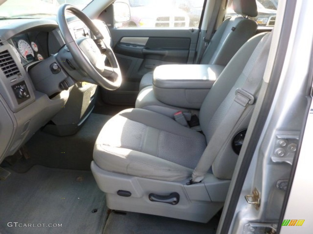 Medium Slate Gray Interior 2007 Dodge Ram 1500 SLT Quad Cab 4x4 Photo #60623975