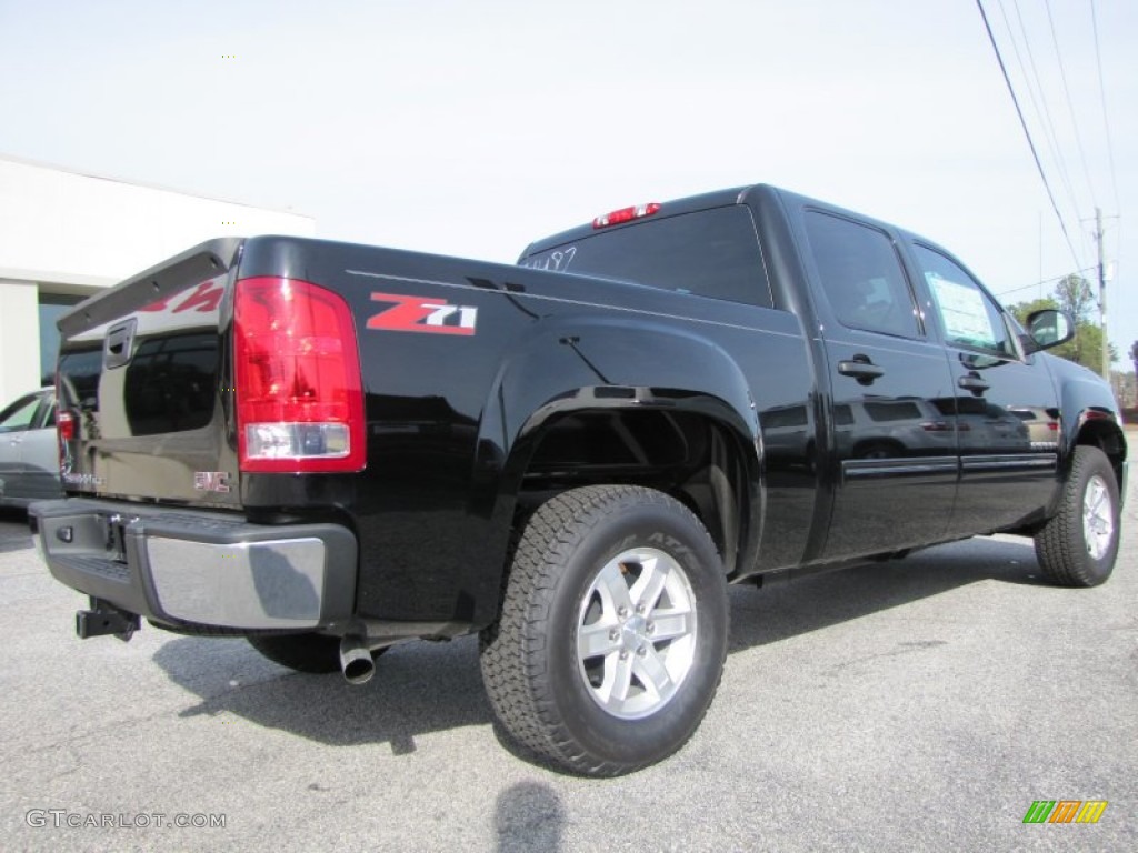 2012 Sierra 1500 SLE Crew Cab - Onyx Black / Ebony photo #7