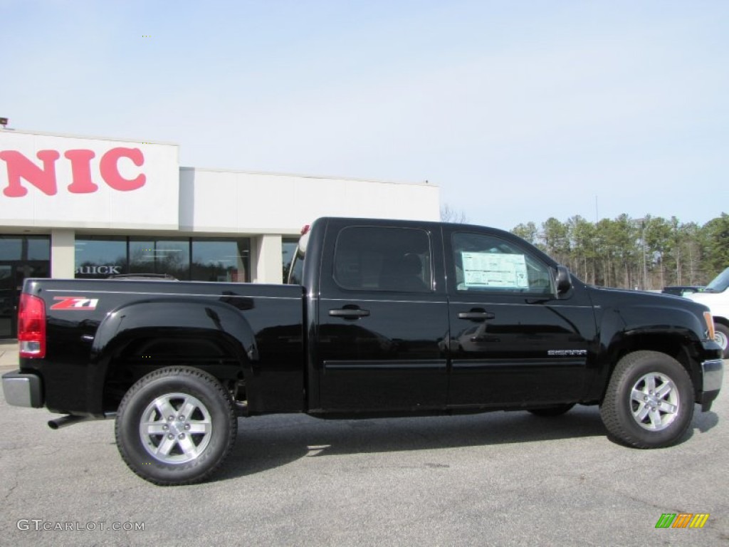 2012 Sierra 1500 SLE Crew Cab - Onyx Black / Ebony photo #8