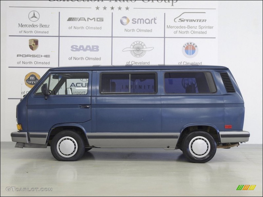 1991 Vanagon GL w/Wheelchair Access - Orly Blue Metallic / Gray/Black photo #4