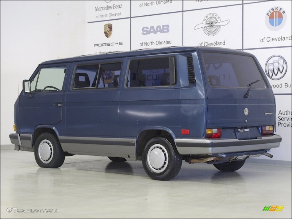 1991 Vanagon GL w/Wheelchair Access - Orly Blue Metallic / Gray/Black photo #5