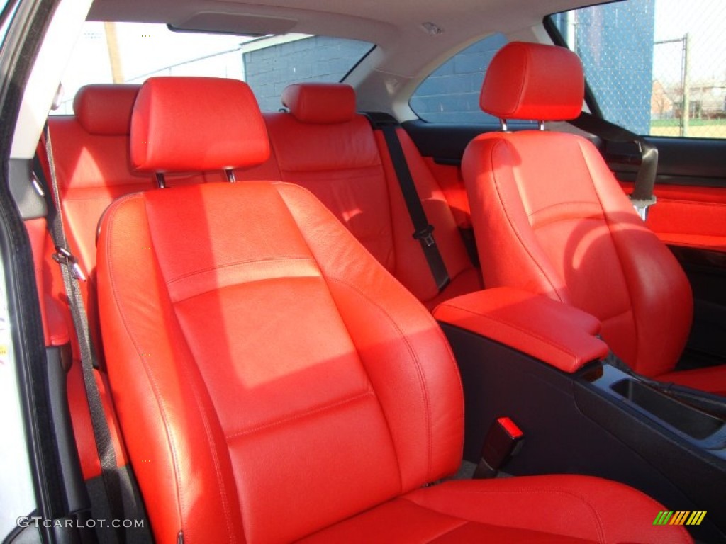 2009 3 Series 328xi Coupe - Space Grey Metallic / Coral Red/Black Dakota Leather photo #9