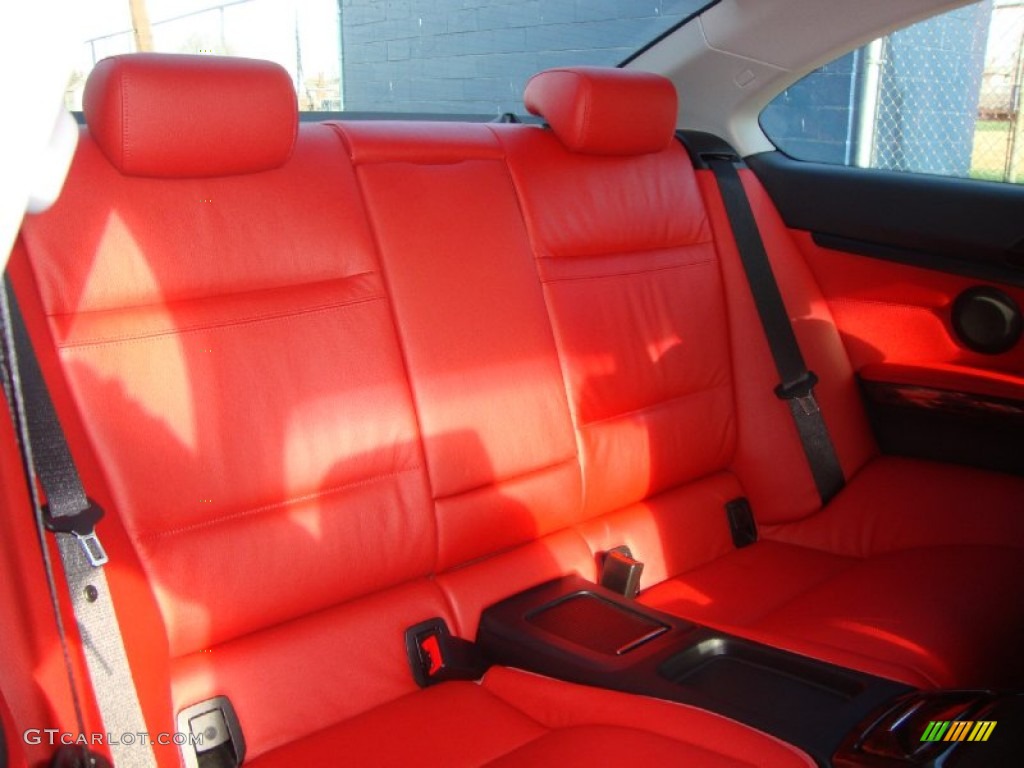 2009 3 Series 328xi Coupe - Space Grey Metallic / Coral Red/Black Dakota Leather photo #11