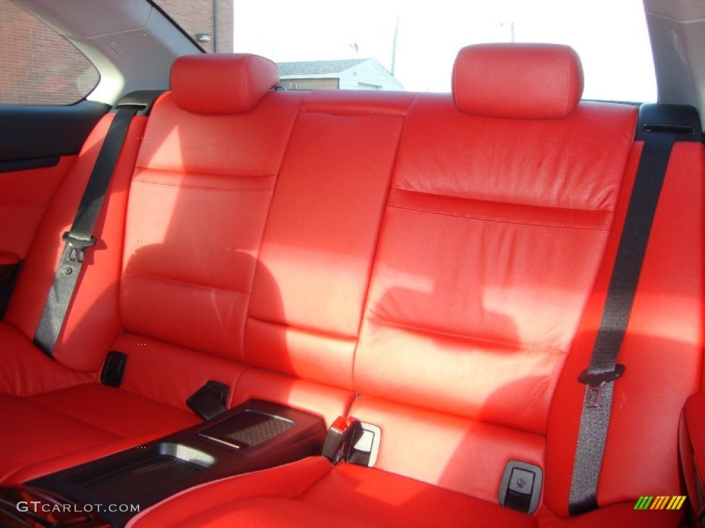 2009 3 Series 328xi Coupe - Space Grey Metallic / Coral Red/Black Dakota Leather photo #12