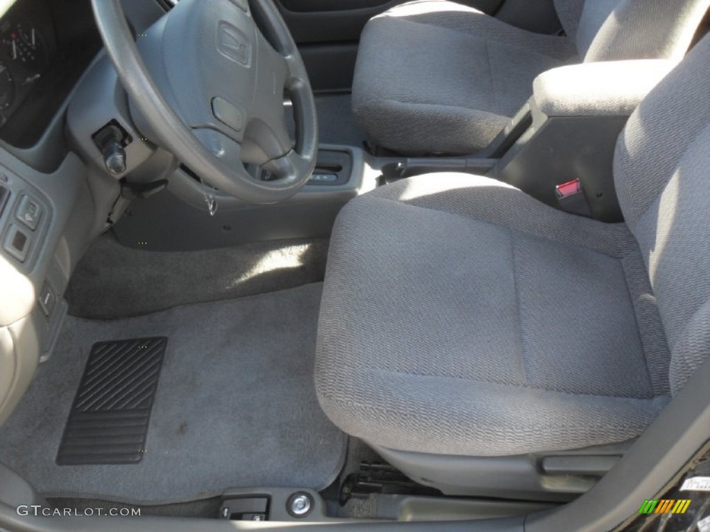 1998 Civic LX Sedan - Flamenco Black Pearl / Gray photo #7