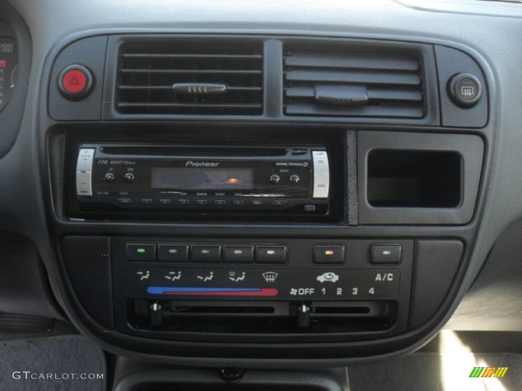 1998 Civic LX Sedan - Flamenco Black Pearl / Gray photo #11
