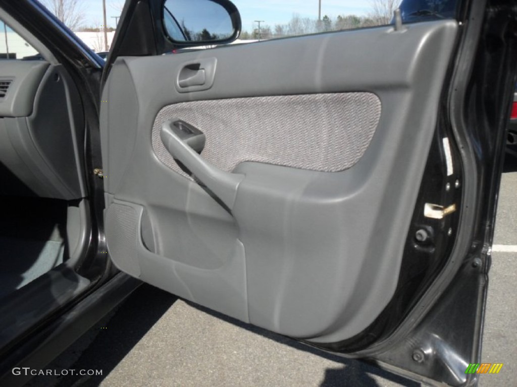 1998 Civic LX Sedan - Flamenco Black Pearl / Gray photo #21