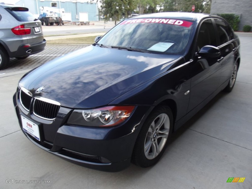 2008 3 Series 328i Sedan - Monaco Blue Metallic / Beige photo #3