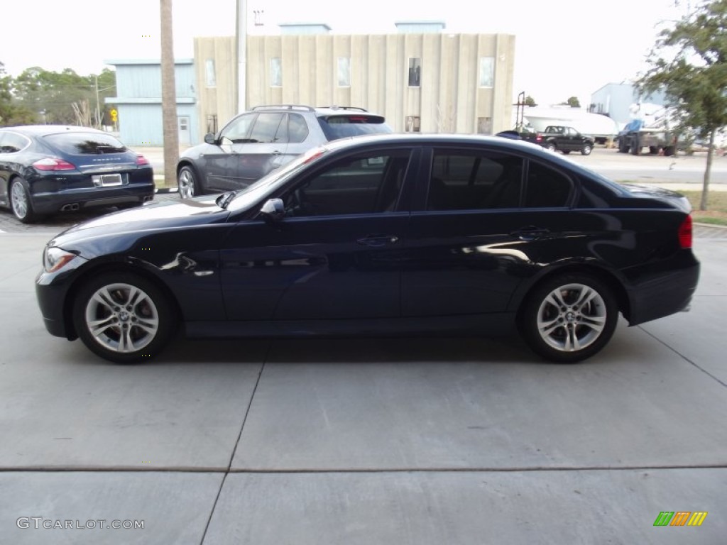 2008 3 Series 328i Sedan - Monaco Blue Metallic / Beige photo #4