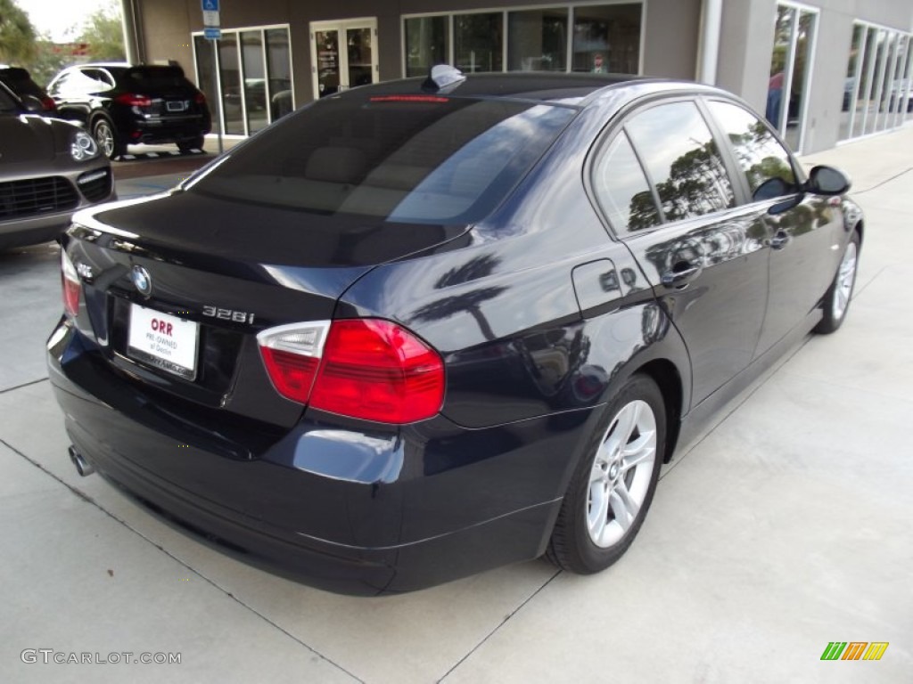 2008 3 Series 328i Sedan - Monaco Blue Metallic / Beige photo #7