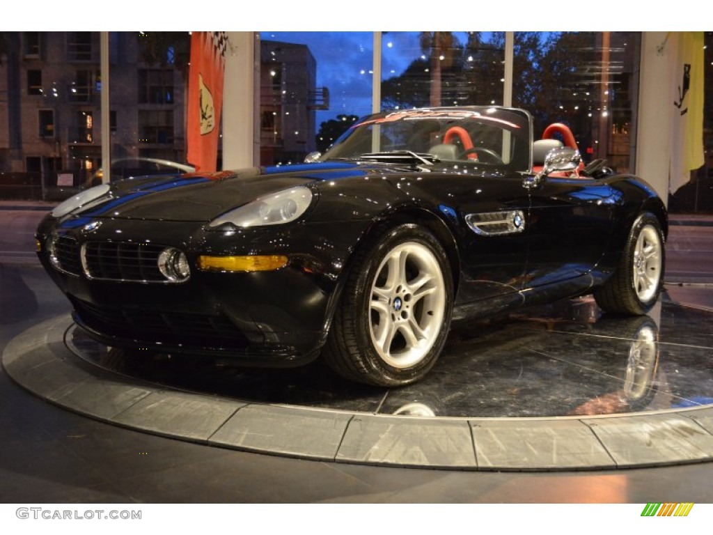 2001 Z8 Roadster - Black / Red/Black photo #1