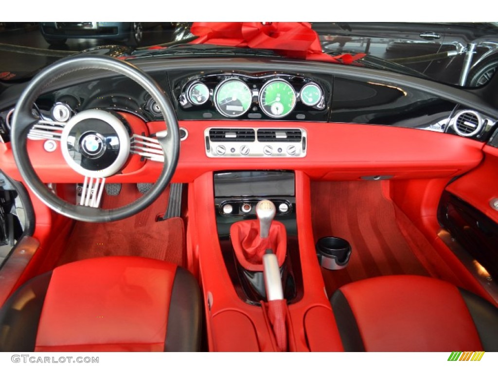 2001 BMW Z8 Roadster Red/Black Dashboard Photo #60627843