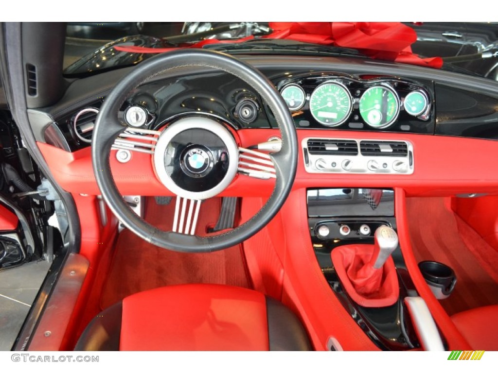 2001 BMW Z8 Roadster Red/Black Dashboard Photo #60627895