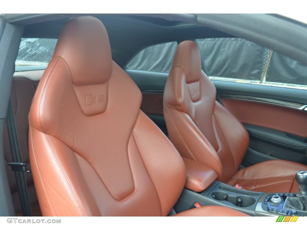 Tuscan Brown Silk Nappa Leather Interior 2010 Audi S5 4.2 FSI quattro Coupe Photo #60628793