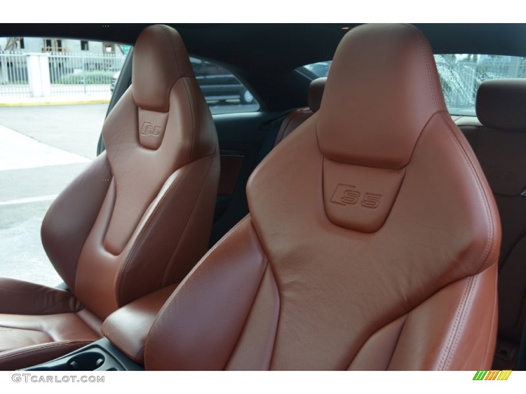 Tuscan Brown Silk Nappa Leather Interior 2010 Audi S5 4.2 FSI quattro Coupe Photo #60628802