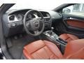 2010 Audi S5 Tuscan Brown Silk Nappa Leather Interior Prime Interior Photo