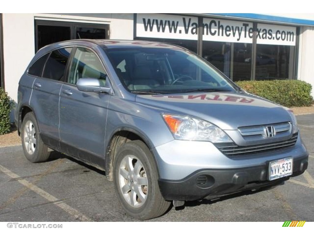 2008 CR-V EX-L - Glacier Blue Metallic / Gray photo #5