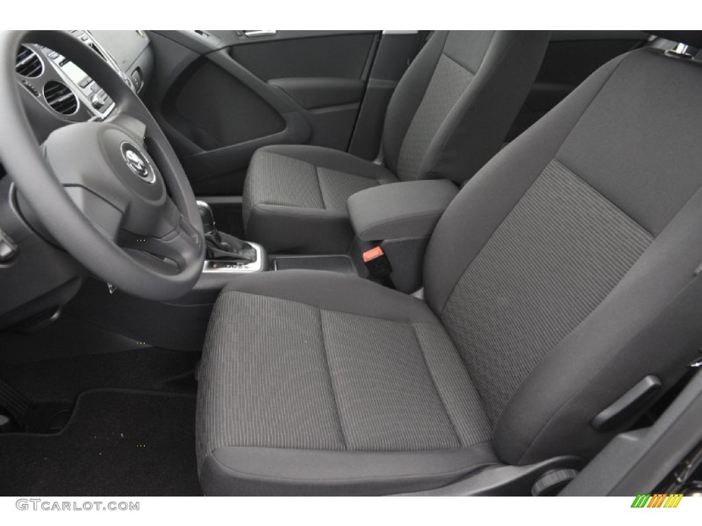 2012 Tiguan S - Deep Black Metallic / Black photo #10