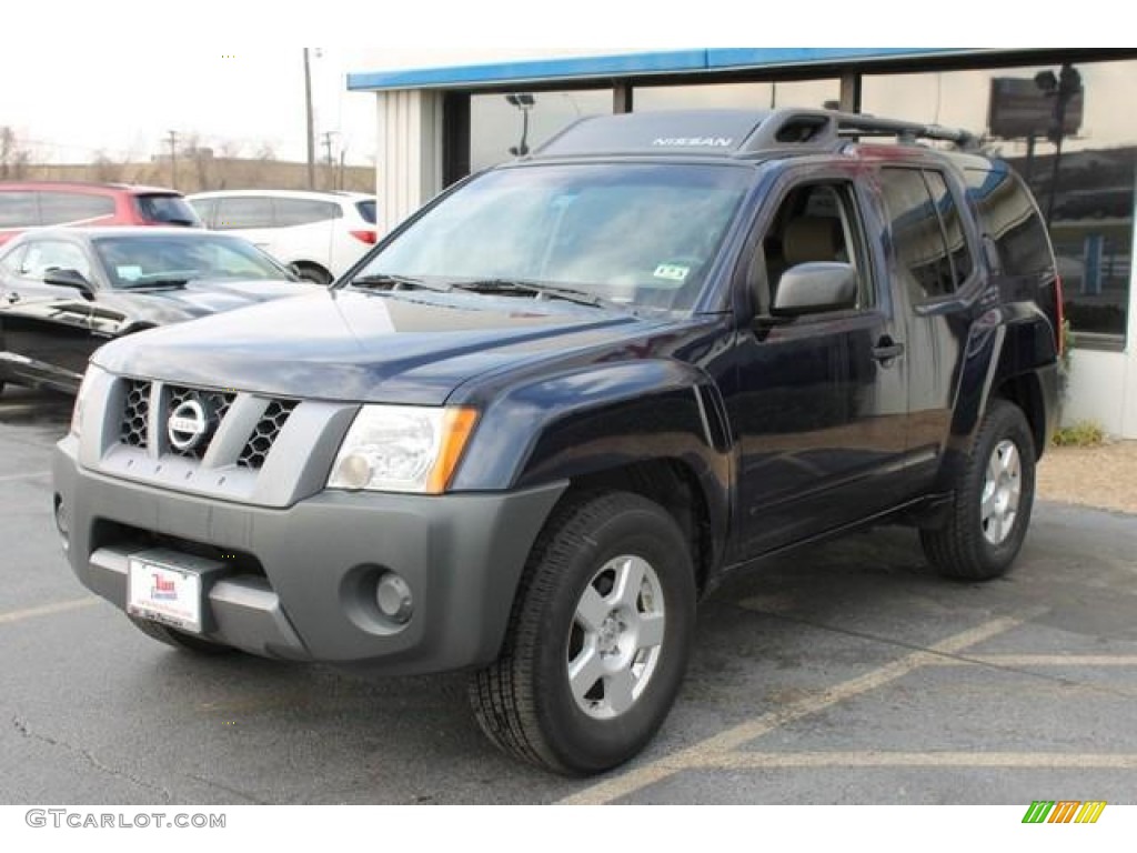 2007 Xterra X - Midnight Blue Metallic / Desert/Graphite photo #2