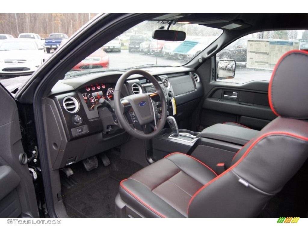 Black Interior 2012 Ford F150 FX2 SuperCab Photo #60631117