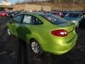 2012 Lime Squeeze Metallic Ford Fiesta SE Sedan  photo #4