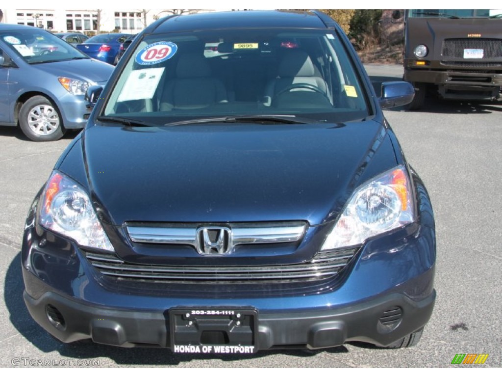 2009 CR-V EX-L 4WD - Royal Blue Pearl / Gray photo #2