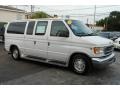 Oxford White 1999 Ford E Series Van E150 Passenger Conversion