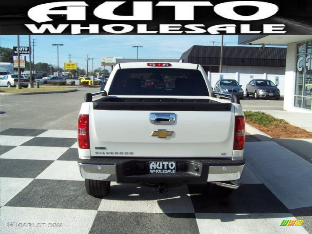 2011 Silverado 1500 LT Crew Cab - White Diamond Tricoat / Ebony photo #3