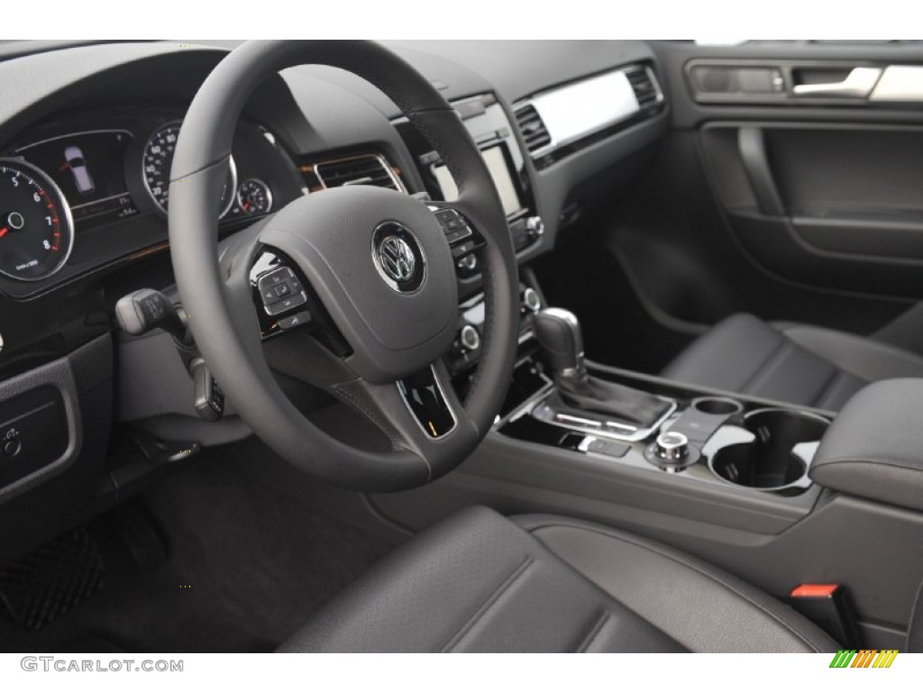 Black Anthracite Interior 2012 Volkswagen Touareg VR6 FSI Sport 4XMotion Photo #60635718