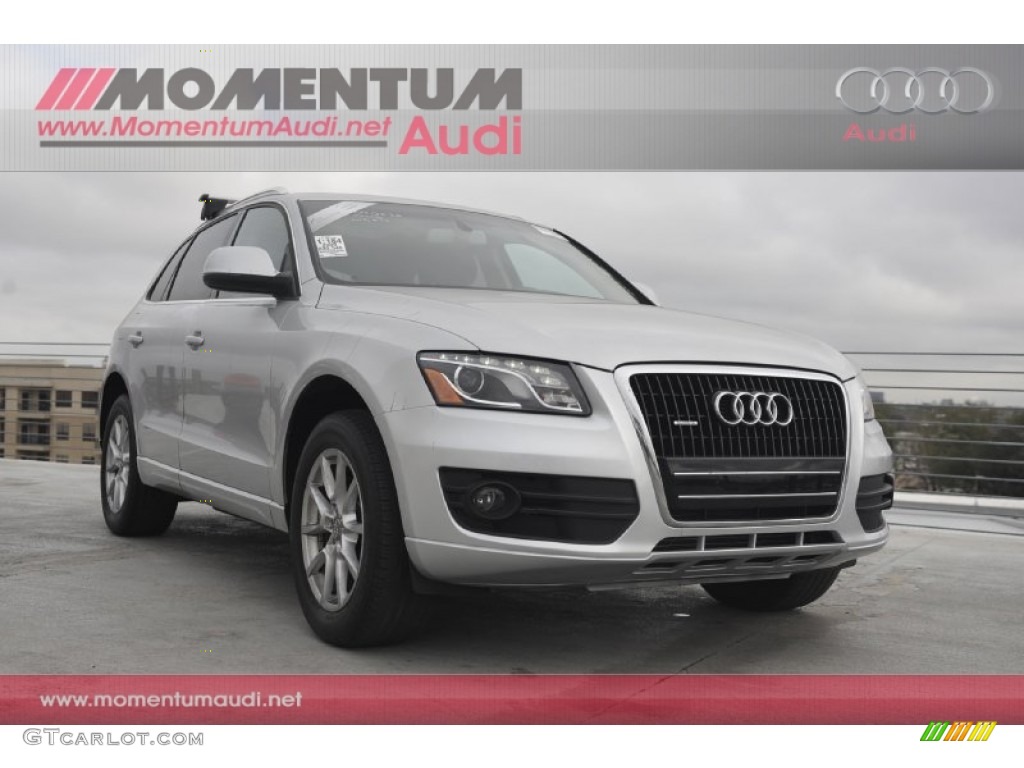 2009 Q5 3.2 Premium quattro - Ice Silver Metallic / Light Gray photo #1
