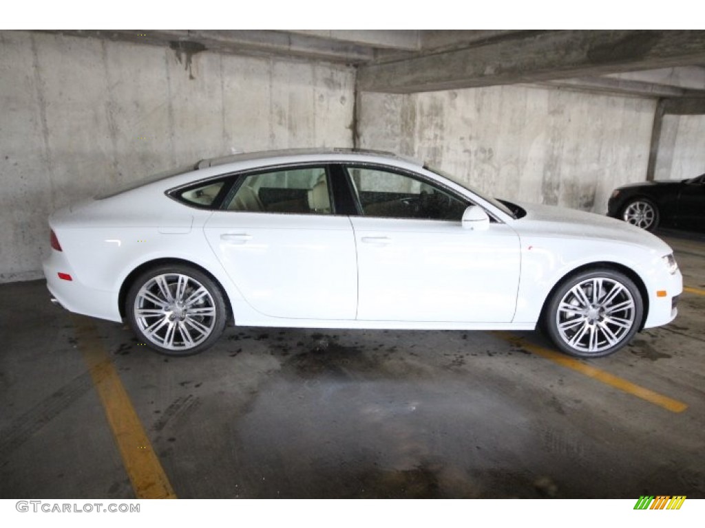 Ibis White 2012 Audi A7 3.0T quattro Premium Exterior Photo #60636955