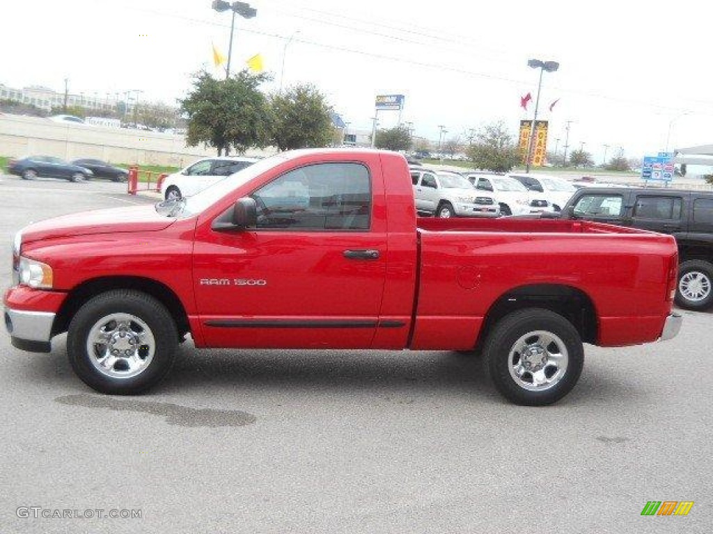 2005 Ram 1500 ST Regular Cab - Flame Red / Dark Slate Gray photo #4