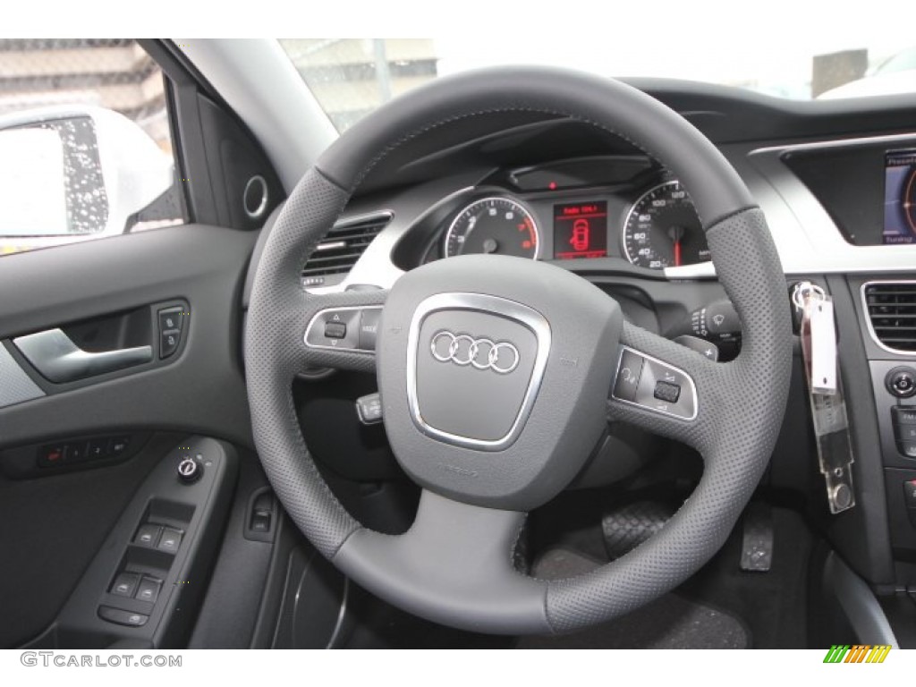 2012 A4 2.0T Sedan - Glacier White Metallic / Black photo #16