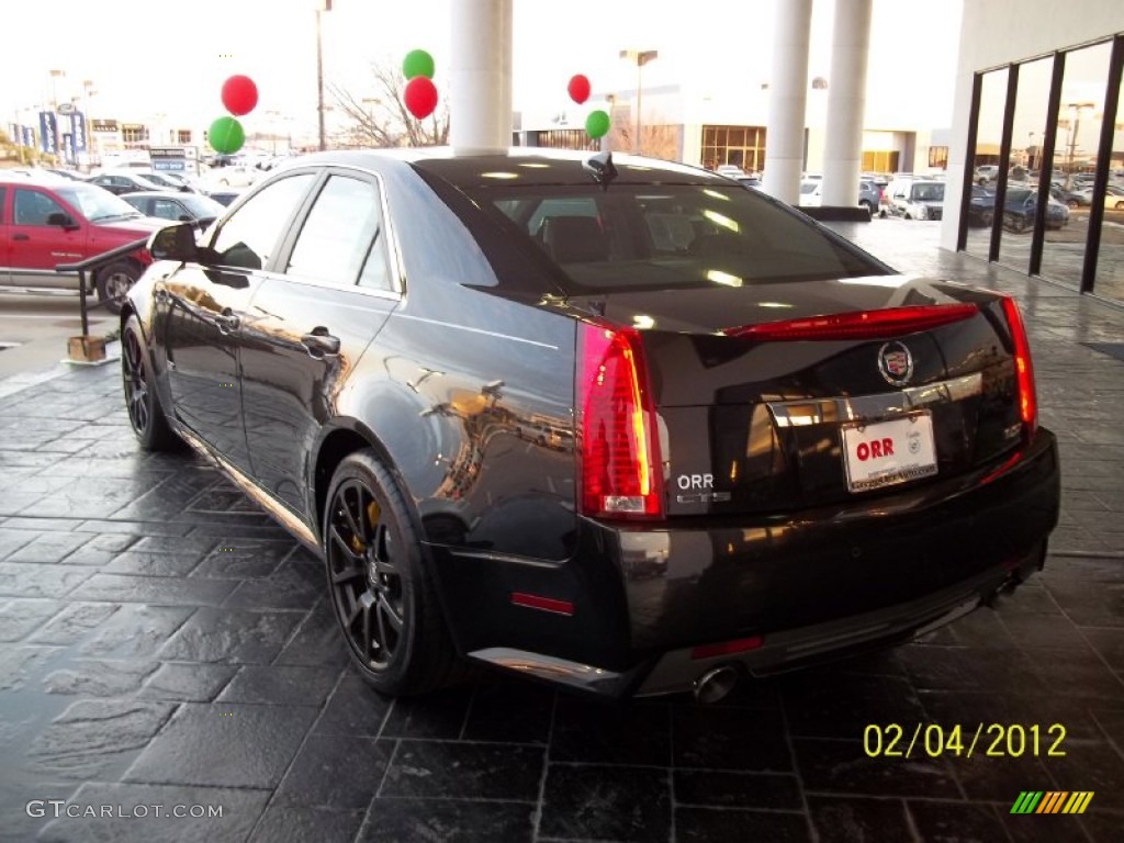 2012 CTS -V Sedan - Black Diamond Tricoat / Ebony/Ebony photo #4