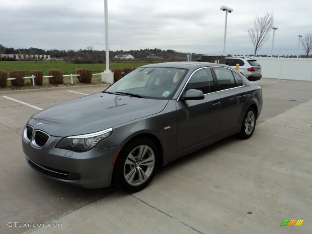 2010 5 Series 528i Sedan - Space Grey Metallic / Black photo #1