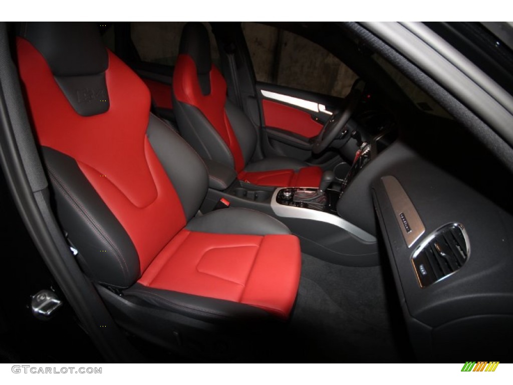 2012 S4 3.0T quattro Sedan - Brilliant Black / Black/Magma Red photo #12
