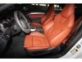2012 Audi S5 Tuscan Brown Interior Front Seat Photo
