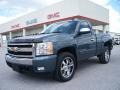 2007 Blue Granite Metallic Chevrolet Silverado 1500 LT Z71 Regular Cab 4x4  photo #3