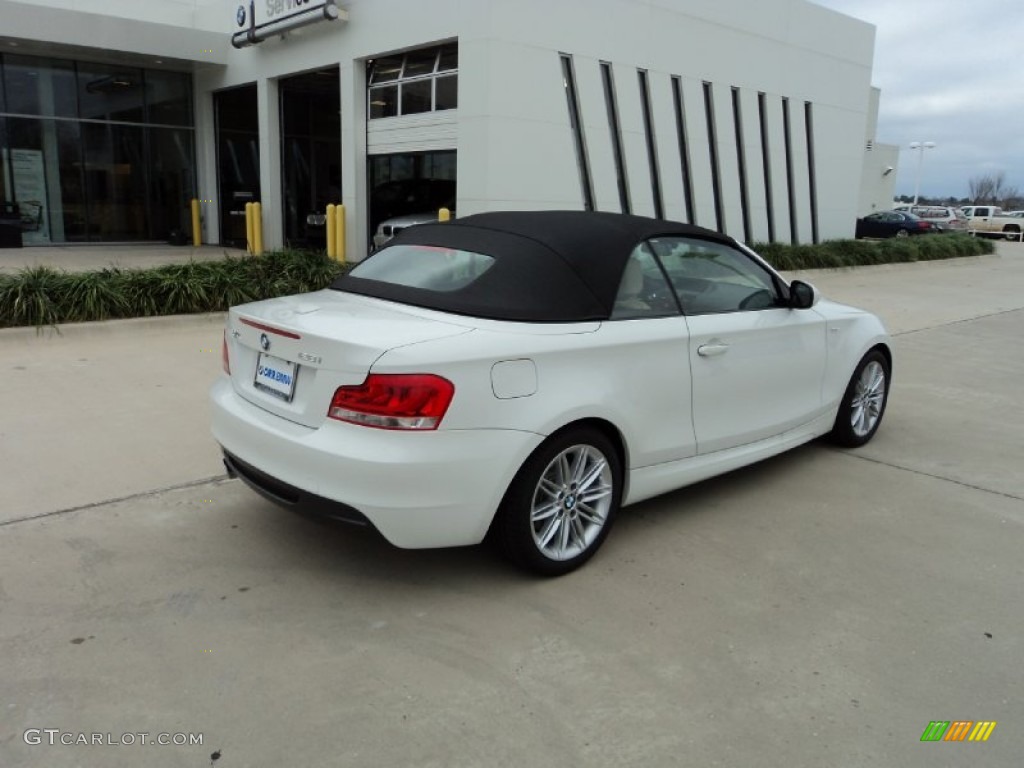 2012 1 Series 128i Convertible - Alpine White / Savanna Beige photo #3