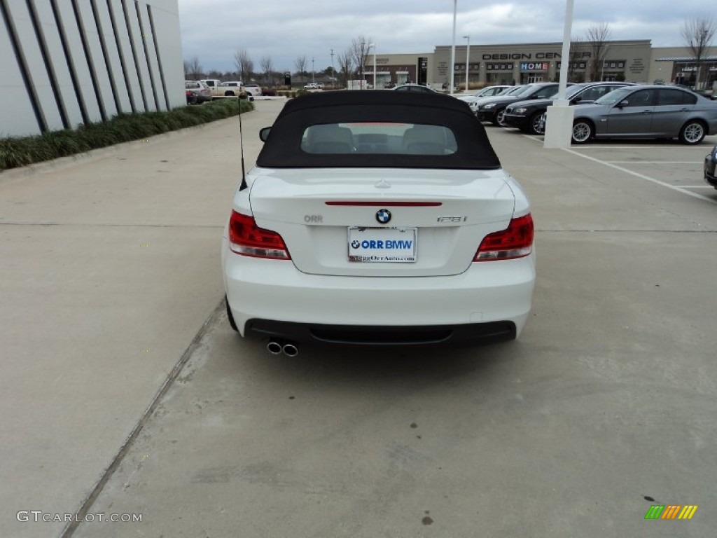 2012 1 Series 128i Convertible - Alpine White / Savanna Beige photo #8