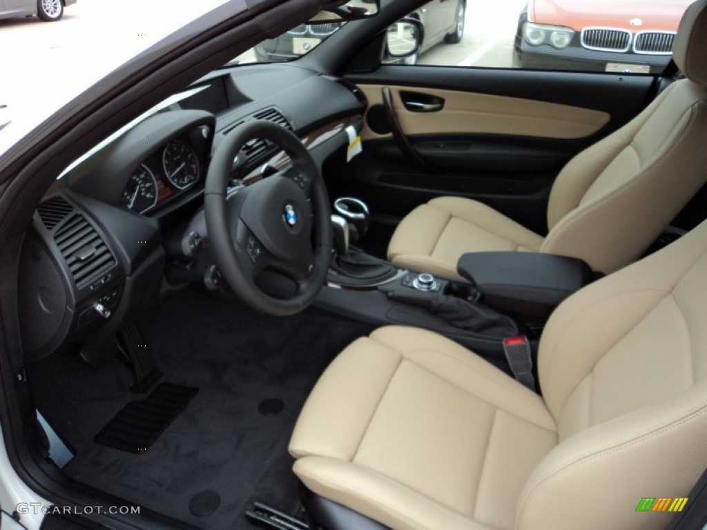 2012 1 Series 128i Convertible - Alpine White / Savanna Beige photo #12