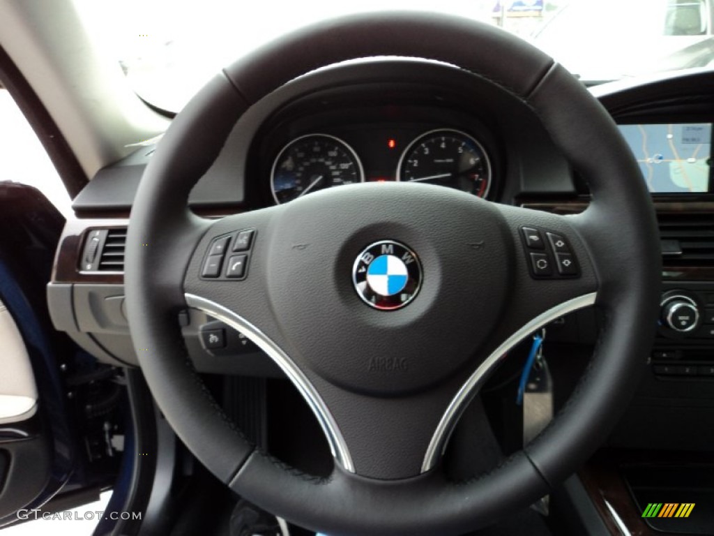 2012 3 Series 328i Coupe - Deep Sea Blue Metallic / Oyster/Black photo #8